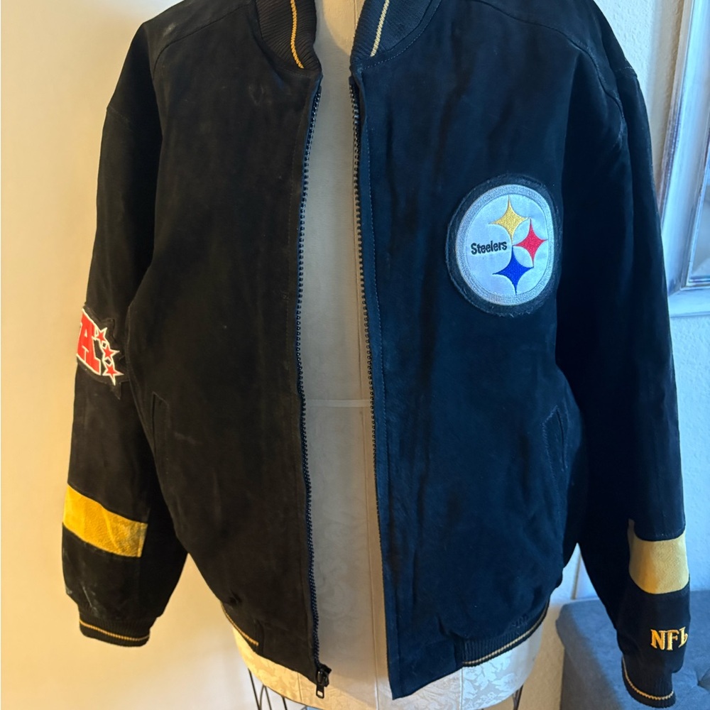 NFL Black and Gold Steelers Bomber Jacket